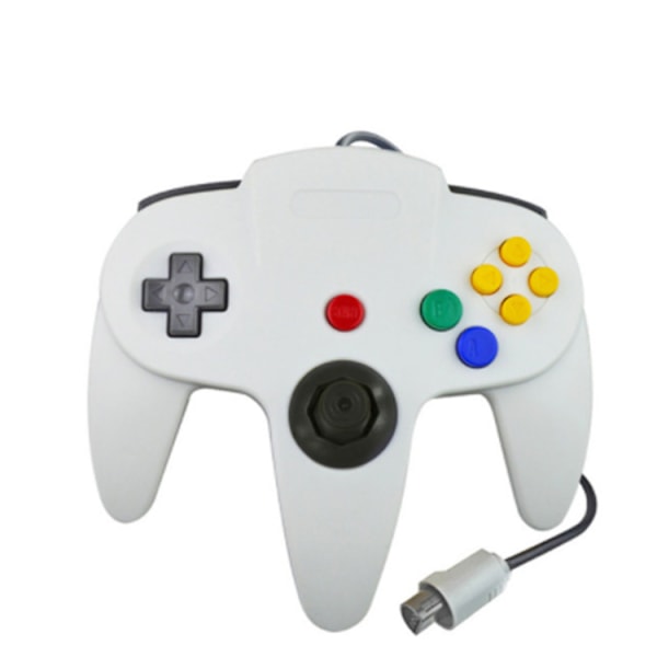 Retro USB-handkontroll för N64-spel, N64 Klassisk USB-handkontroll Silver Silver