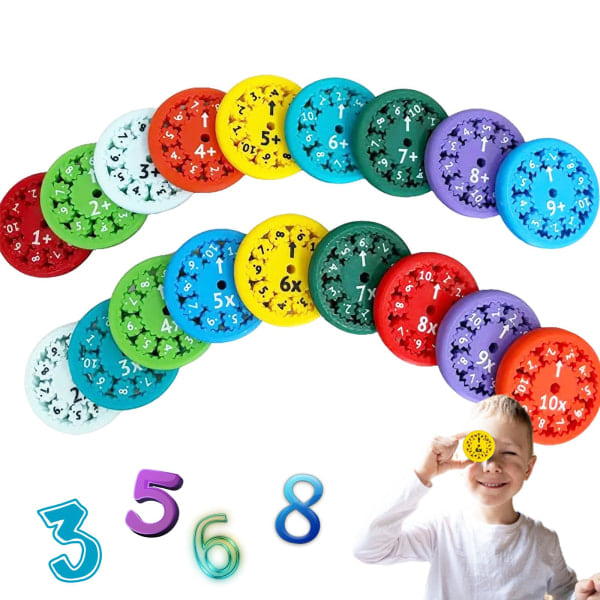 Matematik Fidget Spinners, Matematik Fakta Fidget Spinners, för alla Stimmers - Fidgeters som lär sig matematik, division och multiplikation på en Fidget 18 st 18pcs