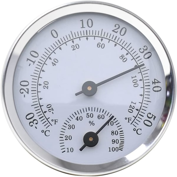 Hygrometer Analog Termometer för Inomhus och Utomhus, Digital Termometer Hygrometer gold