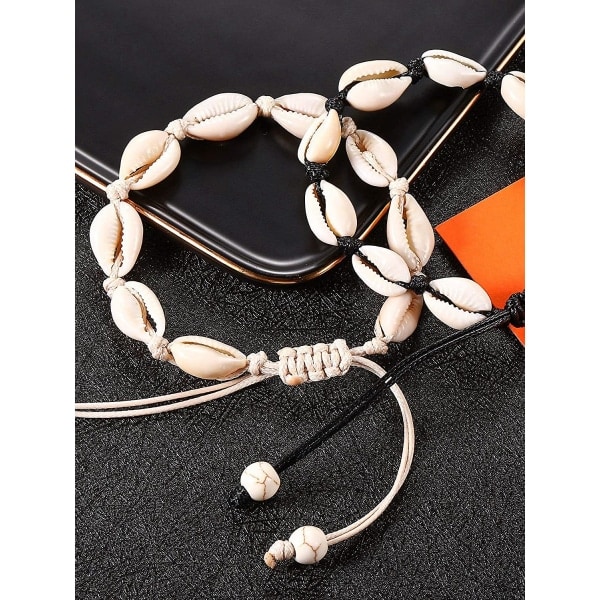 st naturlig snäckskalsankelband snäcka virkad ankelband handgjord boho snäckskals pärlankelband