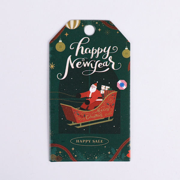 Julgåva prydnader kort julafton handskriven lyckobringande välsignelse kort julhälsningskort Christmas Ship-White Card