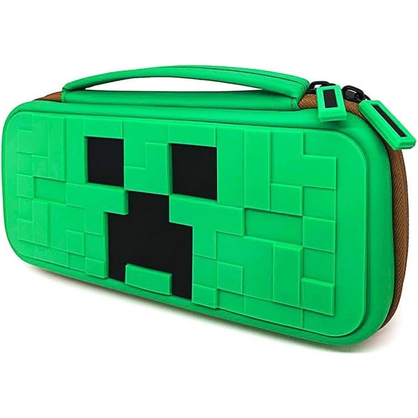 Pencil case, transportabel taske til blyanter, pen twist, mod beskyttende etui med lynlås, grøn