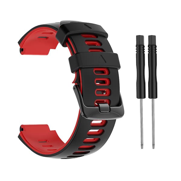 Rannekoru terässoljella silikoniranneke Garmin-forerunner 735xt -kelloon