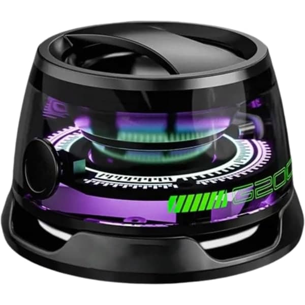 Mini Bluetooth Højttaler G200, Multifunktionel Magnetisk Bluetooth Højttaler (Sort)