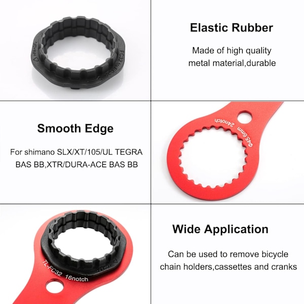 BB Krankboks Værktøj Cykelreparation, Multifunktionelt Kranksæt med Adapter til Dub/Tl-Fc32 / Tl-Fc25 / Tl-Fc24