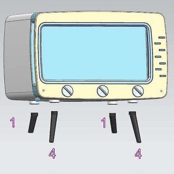 Creative Tv Tissue Box Desktop Pappershållare Dispenser Förvaring Case Organizer Med Mobiltelefonhållare.