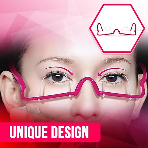 Dubbla ögonlockstränare Dubbelvikt ögonlocksklistermärke Träningsformning Artefakter Glasögon Träning Nytt(1 st)