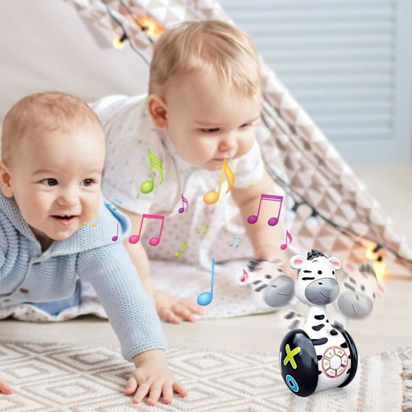 Käännettävä Mustekala Musiikillinen Lelu lapsille 1-3 Vuotiaille Pojille Tytöille Lapsi Keinuva Lelu Valoilla ja Lauluilla, Leluja 6 12 18 Kuukautta, (zera)