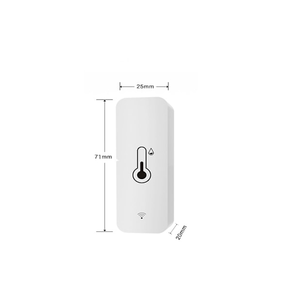 Tuya Wifi Temperatur- och Luftfuktighetssensor Inomhus Termometer Hygrometer