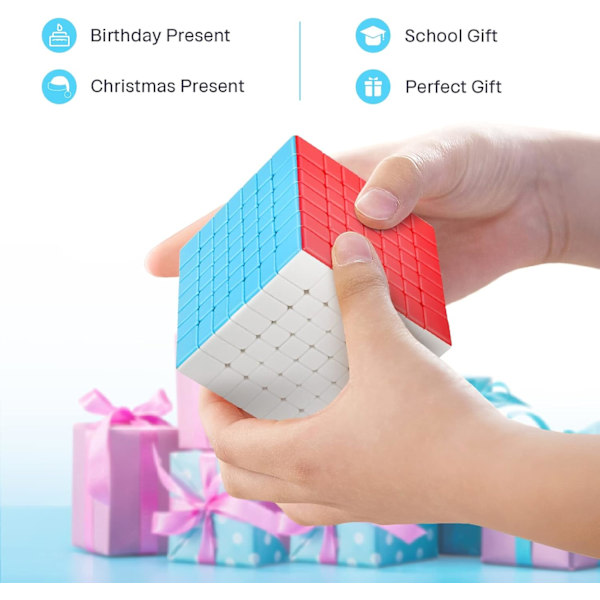 Speed Cube 7x7 Stickerless, Magic Cube 7x7x7 Speed Cube, Puzzle Børn & Voksne