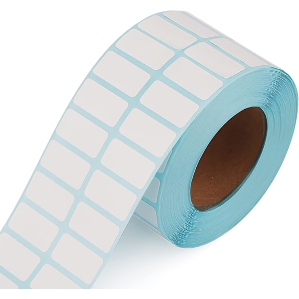 3000 ark etiketter 0,8x0,4 tum rektangulära etiketter, självhäftande skrivbara etiketter för behållare, förvaringslådor eller kontorsmaterial 3000pcs