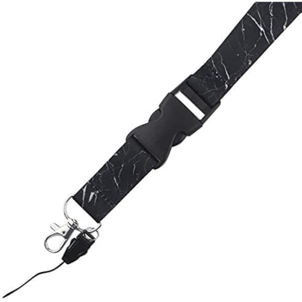 Lanyard - Nøgleholder med snor Sort