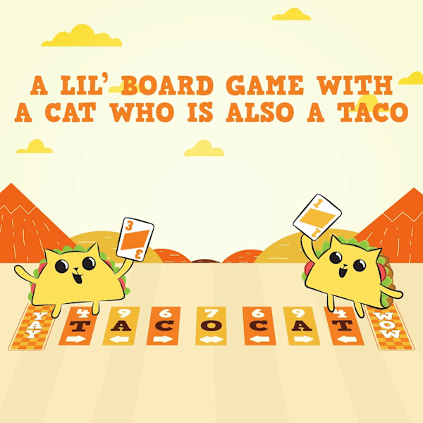 Exploding Kittens LLC Tacocat Spelled Backwards av Exploding Kittens - Kortspill for voksne, tenåringer og barn - Morsomme familiespill