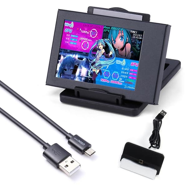3.  5 Tommers Ips Datamaskin Sekundær Skjerm Hdd Display Cpu Gpu Ram Se