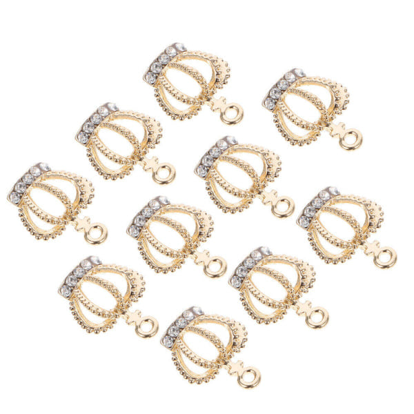 30 stk. miniature kroner charms tilbehør koreansk version