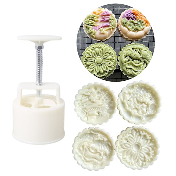 150g/200g Plast Mooncake Formar Mooncake Form DIY Bakning Kök