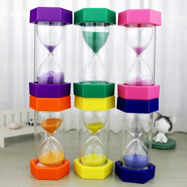 Sandur, Timeglas Sandglas Sandur Timer 5/10/15/20/30 min Timeglas, Køkken Timer Børnelegetøj Tilfældig Farve 10 Minutter