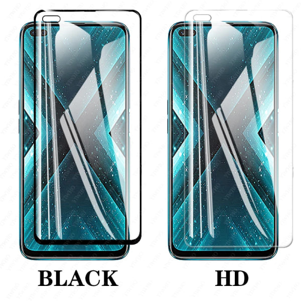 Beskyttende hærdet glas til Realme X3 SuperZoom glas til OPPO Realme X3 skærmbeskytter kameralinse film Realmi X 3 6.6 \"