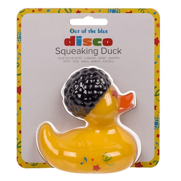 Badeand / Knirkende Gummiand - Badelegetøj MultiColor Disco And Disco Anka