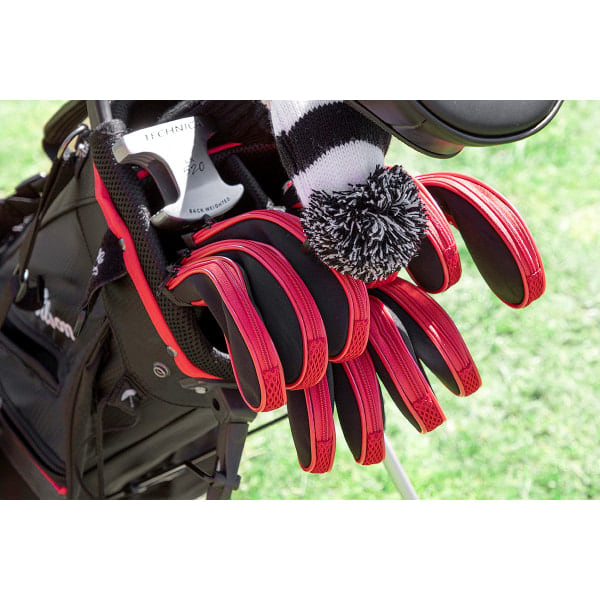 Headcovers til jernkøller - Fås i rød red