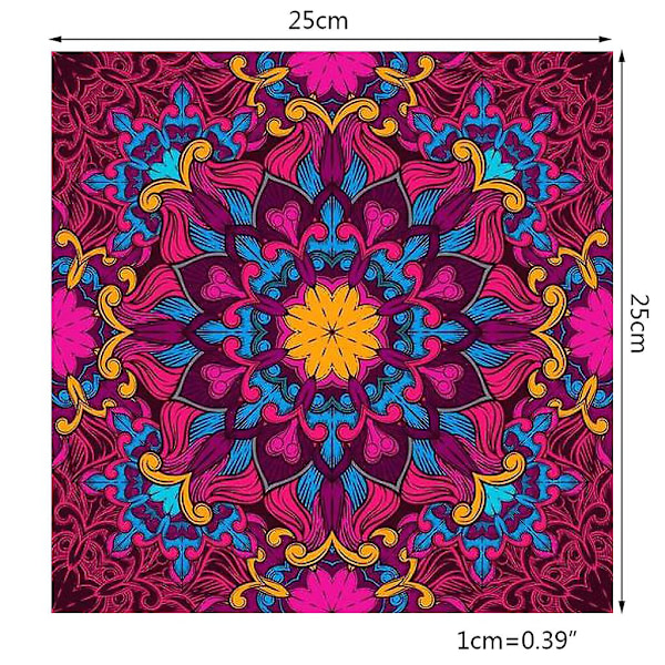 6 kpl DIY 5D Mandala timanttimaalaussarjat täysi pora Reinille
