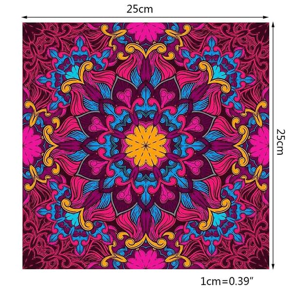 6-pack DIY 5D Mandala Diamantmålningskit Full Drill För Rhine