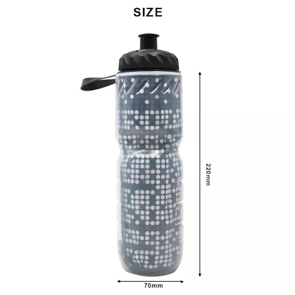 710ML - Pyöräilypullo - Hajuton ja vedenpitävä - BPA-vapaa urheilupullo