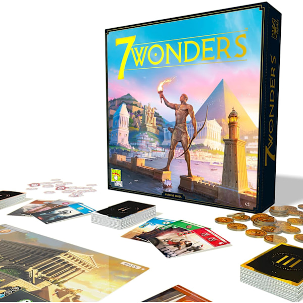 7 Wonders Ny Udgave | Brætspil | Alder 10+ | 3 -7 Spillere | 30 Minutters Spilletid