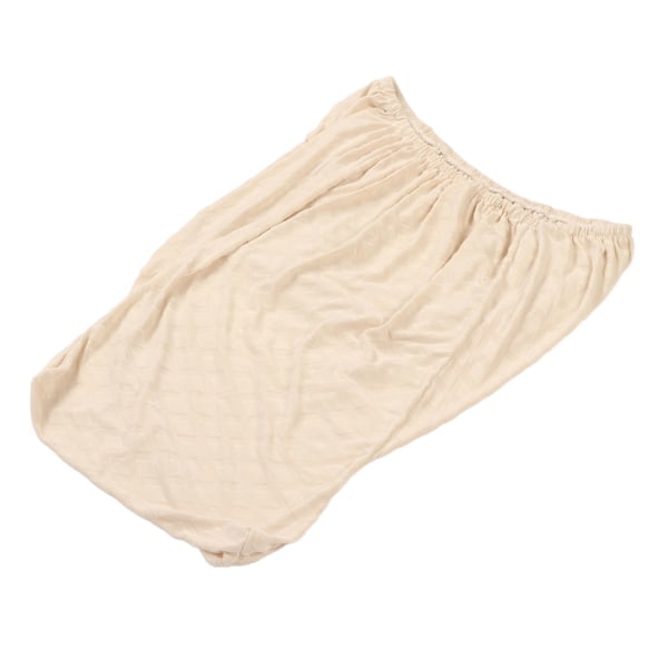 Pufföverdrag med lutande armstöd, diamantmönster, universellt, tjockt, mjukt, andningsbart, stretchigt, köksstolöverdrag, beige