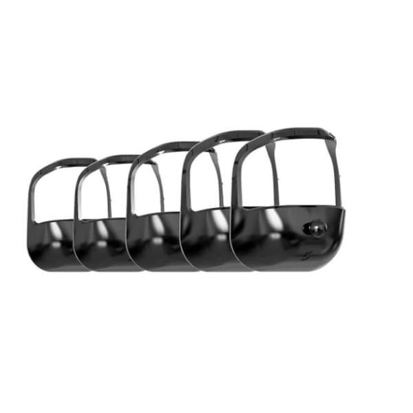 Skäggstylare Wasp Skäggvårdsverktyg Ansiktshår Styling Mall för Män Styling Design 5 Delar/Set svart black