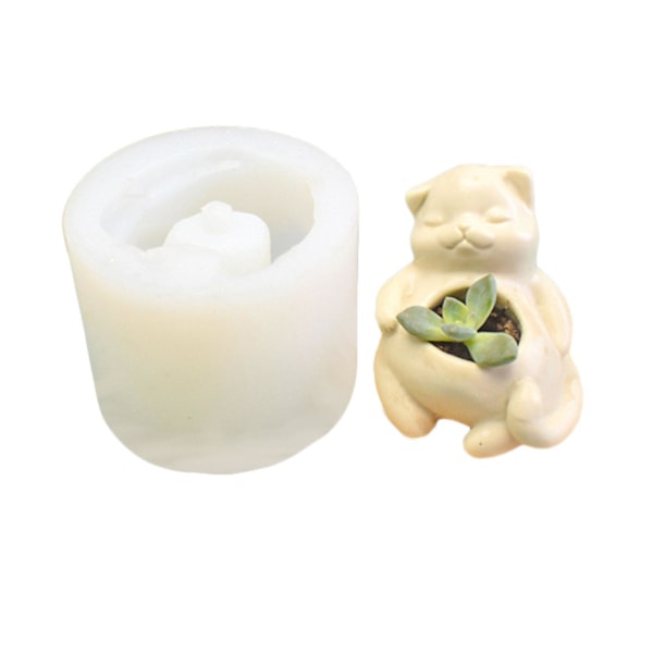 Epoxyform för Sukkulenter, Blomkruka i Silikon, Spegel Resin