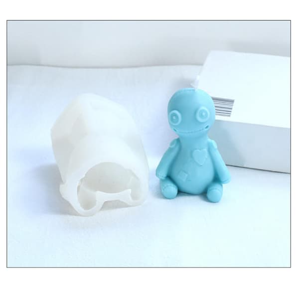 Fortunecat 3D Silikonkaka Liten Patch För Docka Fondant Vax Mo