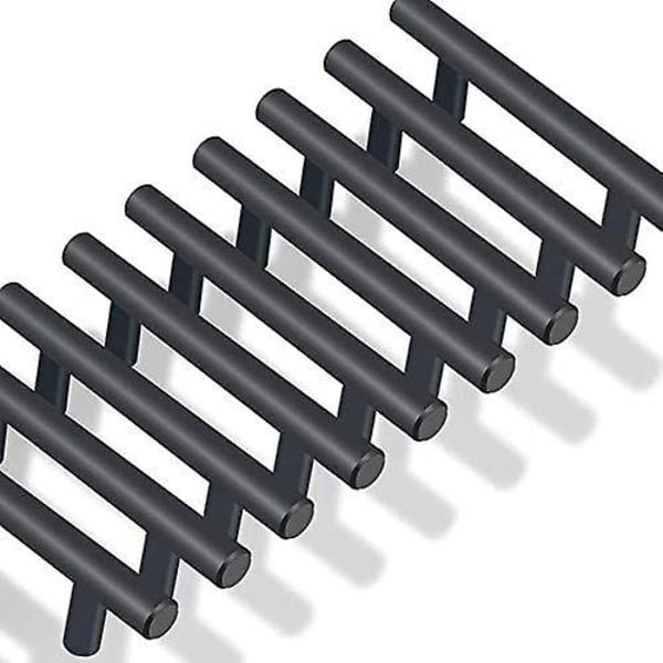 Ett svart kökshandtag i rostfritt stål (hålavstånd: 64 mm) 1 pieces