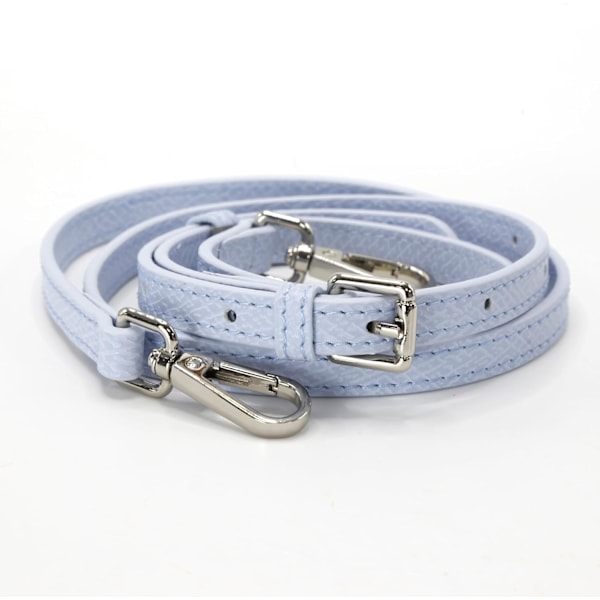 Mini skulderveske med skulderstropp i skinn, ekte skinnmodifikasjon, trenger ikke å stanse hengeknapp Sky-blue SET