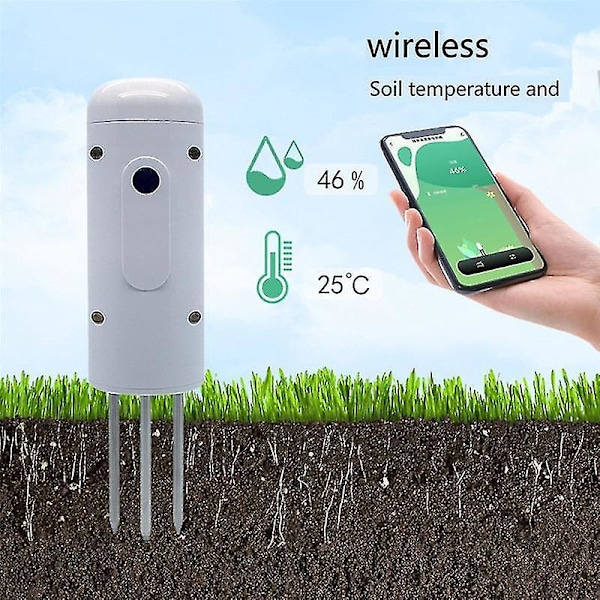 Tuya Zigbee Trådløs Måler Temperatur Fugtighed Er Plante Mon Ip67
