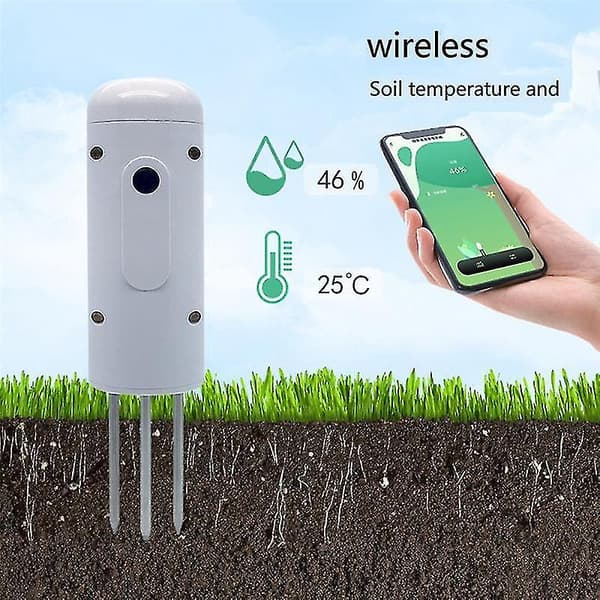 Tuya Zigbee Trådlös Mätare Temperatur Luftfuktighet Er Växt Mon Ip67