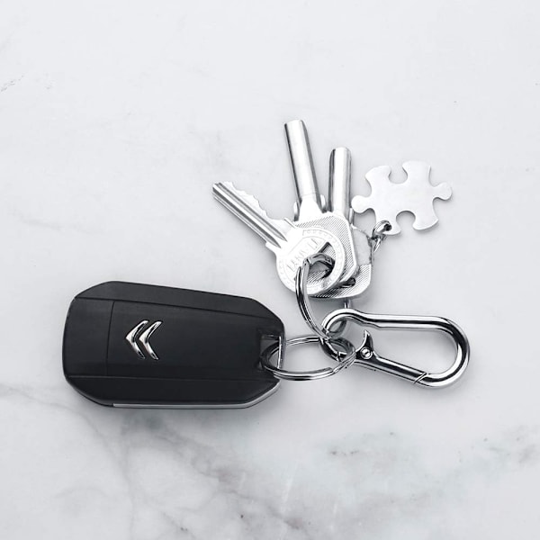 6 stk. metall nøkkelring karabinkrok, nøkkelringkroker, metall karabinkroklåser, hummer nøkkelring karabinkrok