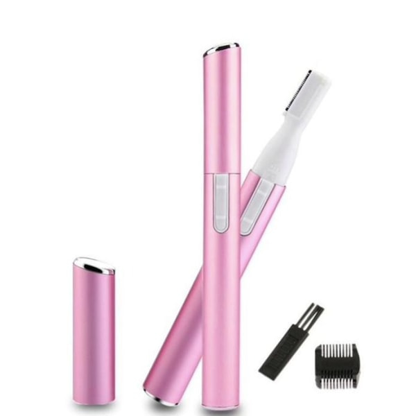 Trimmer til øjenbryn/ansigtshår/næsehår/bikini linje pink