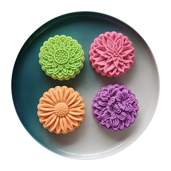 Månkaksform i Blomform 150g Gör-det-själv Handpressad Fondant Måne