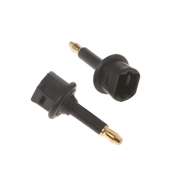 2 stk Toslink Hunn Til 3.5mm Hann Mini Audio Plugg Digital Optisk