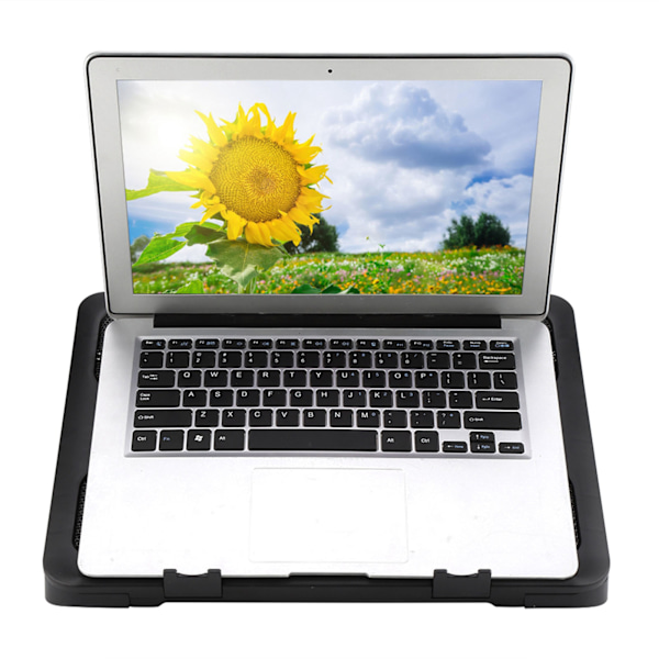 Bärbar, ultratunn, tyst kylplatta för laptop och notebook, USB-driven, tyst med 5 fläktar och LED