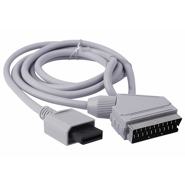 1.8m RGB Scart Video TV AV Kabelledning Til Wii Wii-u Videospil