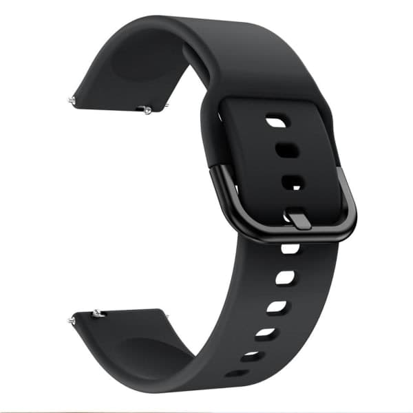 Silikonerem Fitbit Versa/Versa 2 - Sort Sort Sort