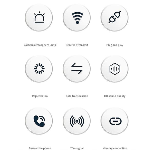 Bt5.3 Bluetooth Adapter For Bil 3.5mm Aux Kabel Bluetooth 5.3 5.