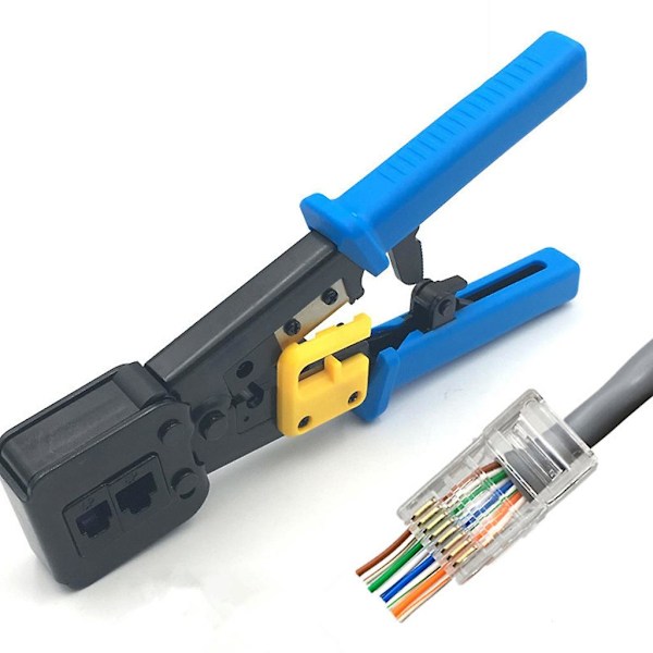 Easy Pass Thru Rj45 Crimper Rj45 Krympeværktøj Cat5 Cat5e Cat6 P