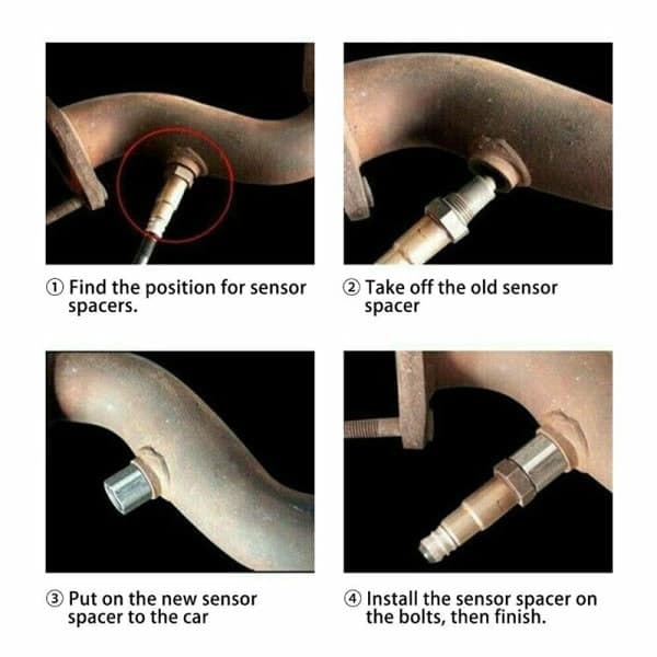 Bil O2 Sensor M18X1.5mm CEL Fix Check Engine Light Elimi one size
