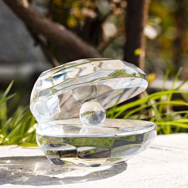 Håndlavede Klare Krystalskals Ornamenter, Glas Samlerobjekter Hjem Bryllupsindretning Gave til Mor