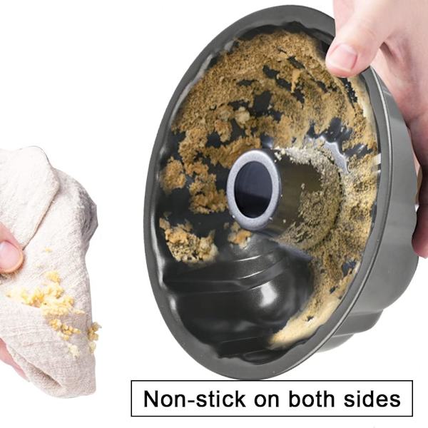 24cm/9,6 tum kakform bakform, rund bakform i kolstål, kakform med non-stick beläggning