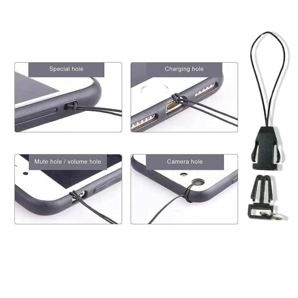 Lanyard - Nøgleholder med snor Sort