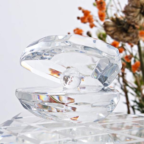 Håndlavede Klare Krystalskals Ornamenter, Glas Samlerobjekter Hjem Bryllupsindretning Gave til Mor